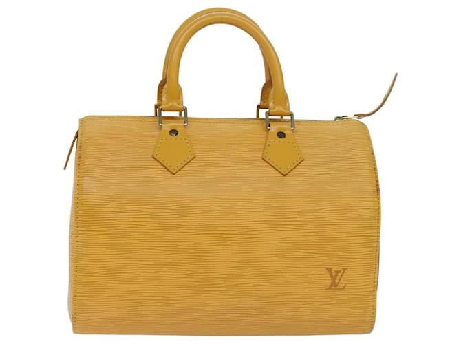 Louis Vuitton Speedy 25 Amarillo Cuero  ref.1434521