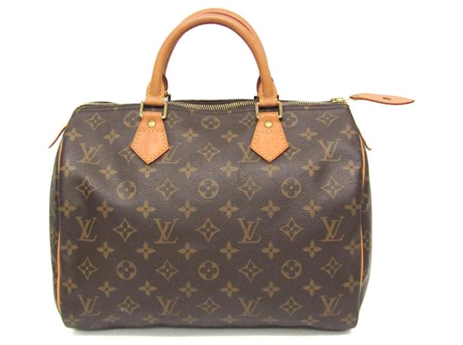 Louis Vuitton Speedy 30 Brown Cloth  ref.1434539