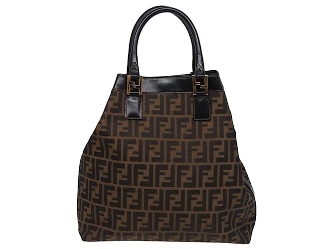 Fendi Zucca Toile Marron  ref.1434566