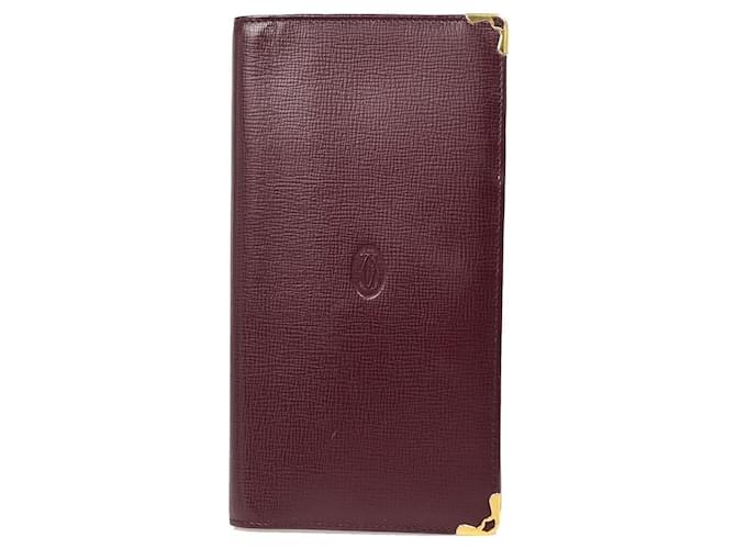 Must-Linie von Cartier Bordeaux Leder  ref.1434885