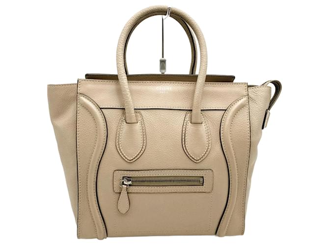 Luggage Céline Gepäck Beige Leder  ref.1434982