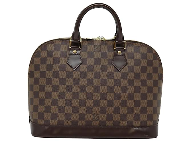 Louis Vuitton Alma Marrone Tela  ref.1435000