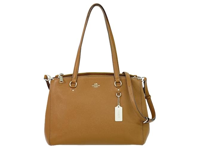 Coach caryall Cuir Marron  ref.1435094