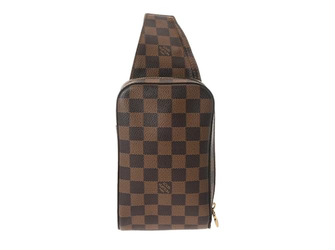 Louis Vuitton Geronimos Marrom Lona  ref.1435099