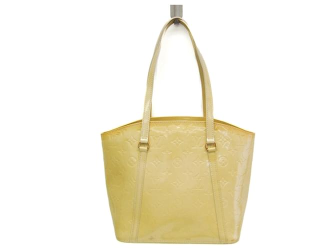 Louis Vuitton Avalon Cuir vernis Jaune  ref.1435162