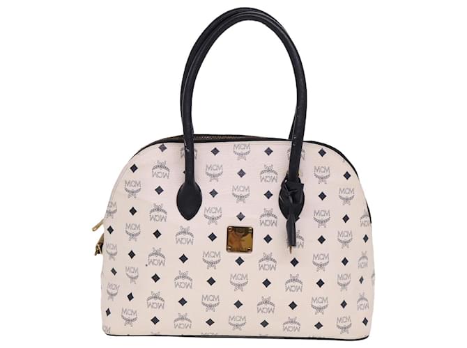 MCM Visetos Blanco Lienzo  ref.1435327