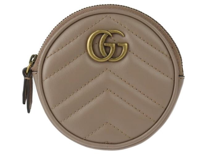 Gucci GG Marmont Cuir Marron  ref.1435346