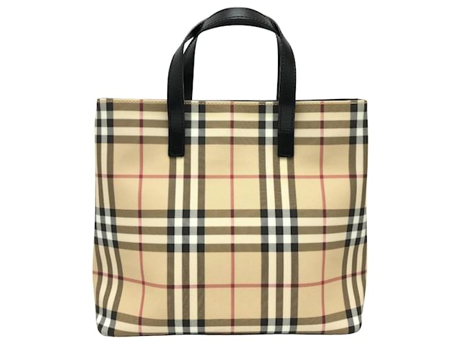 Burberry Nova Check Toile Beige  ref.1435356