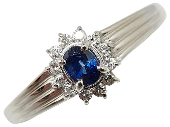 & Other Stories Pt900 Platinum Sapphire Ring in Excellent Condition Silvery Metal  ref.1435500