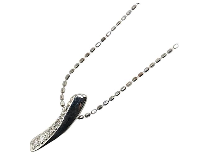 & Other Stories K10WG White Gold Diamond Necklace in Excellent Condition Metal  ref.1435504