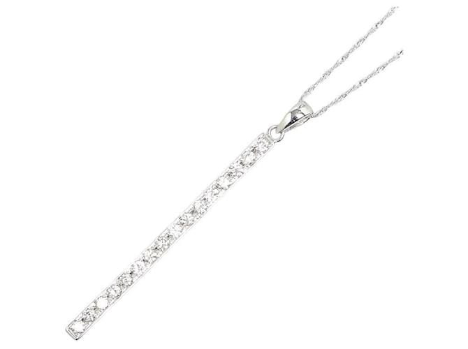 & Other Stories K18WG White Gold Rhinestone Necklace in Excellent Condition Metal  ref.1435510