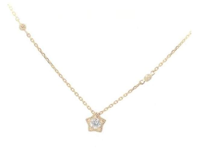 & Other Stories Collier en diamant Veretta Ottava 0,085 ct 0,01 ct en or jaune K18 en excellent état Métal Doré  ref.1435636