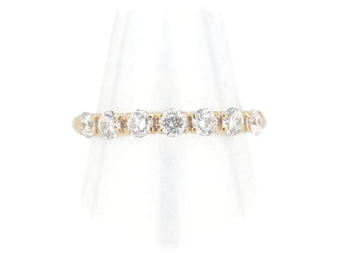 & Other Stories K18YG Diamond Half Eternity Ring 0.50CT Size 8.5 in Great Condition Golden Metal  ref.1435773