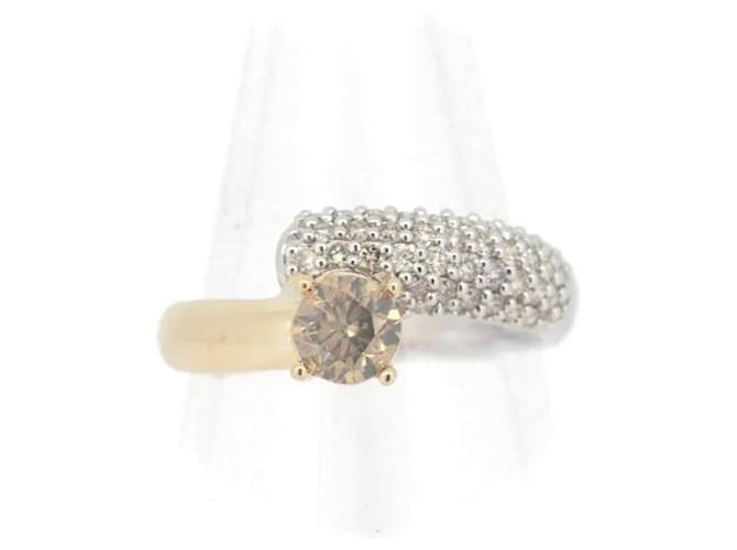 & Other Stories Brown Diamond Ring 0.70CT 0.48CT K18YG/PT950 18K Yellow Gold/Platinum in Great Condition Metal  ref.1435774