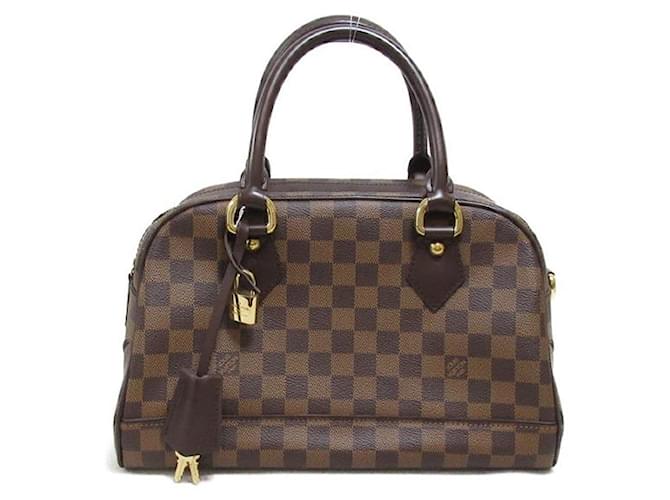 Louis Vuitton Damier Ebene Duomo Canvas Handbag N60008 in Great Condition Cloth  ref.1435830