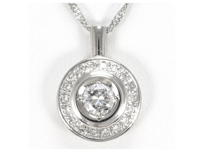 & Other Stories PT900 Platinum PT850 Necklace Diamond 0.31 0.13 in Pristine Condition Silvery Metal  ref.1435868