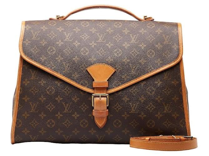 Sac à main Louis Vuitton Monogram Beverly MM M51120 en cuir PVC marron en bon état Plastique  ref.1435929