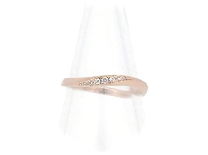 & Other Stories Anillo de diamante K18PG 0.04ct Tamaño 11 en excelente estado Dorado Metal  ref.1435935