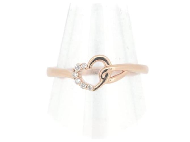 & Other Stories Bague en diamant en or rose 10K d'occasion, taille 11 en excellent état Métal  ref.1436340