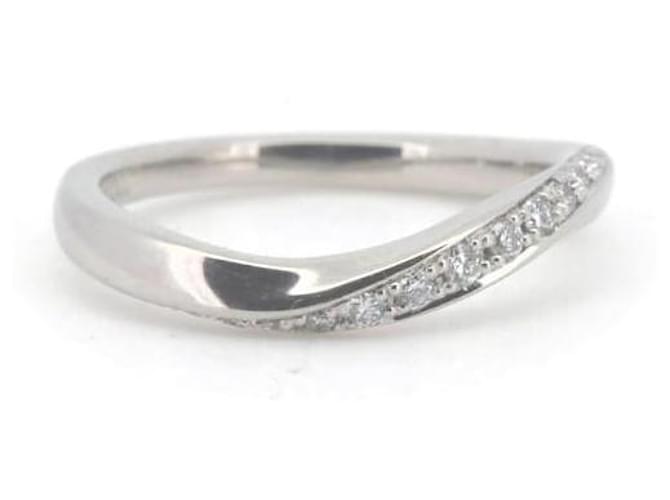 & Other Stories Bague en diamant en platine PT1000 d'occasion, taille 6,5 en excellent état Métal  ref.1436346