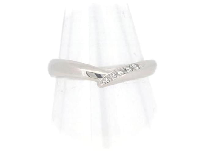 & Other Stories PT950 Platinum Diamond Ring Size 8 in Great Condition Metal  ref.1436355