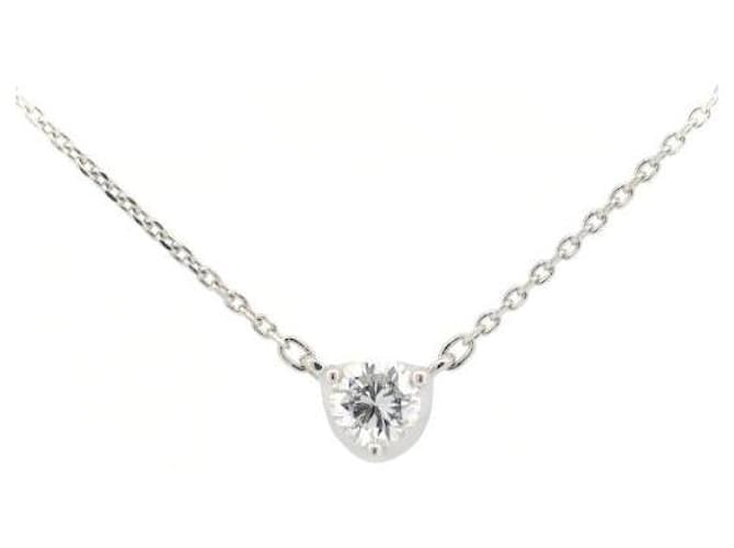 & Other Stories Pre-owned PT850 Platinum Diamond Necklace 0.176ct in Great Condition Metal  ref.1436360