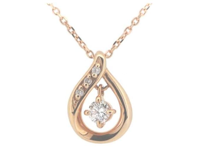 & Other Stories K18PG Pink Gold Diamond Necklace in Great Condition Metal  ref.1436374