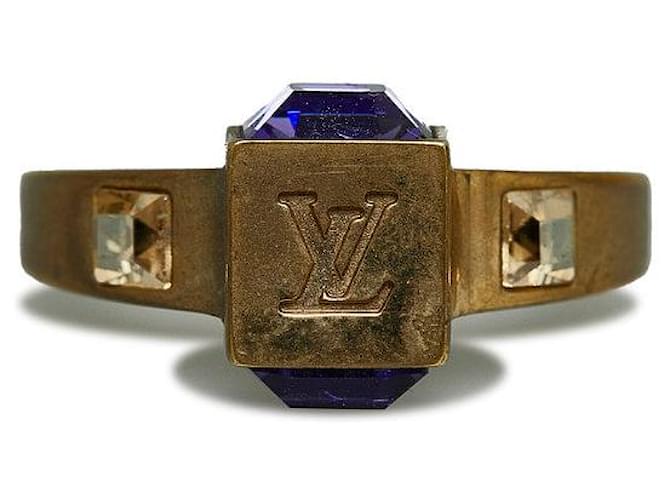 Bague Gamble Louis Vuitton M65099 Or Violet en Très Bon État Métal Doré  ref.1436465