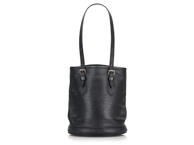 Sac à main Epi Bucket PM M58992 Louis Vuitton en cuir noir en bon état  ref.1436469