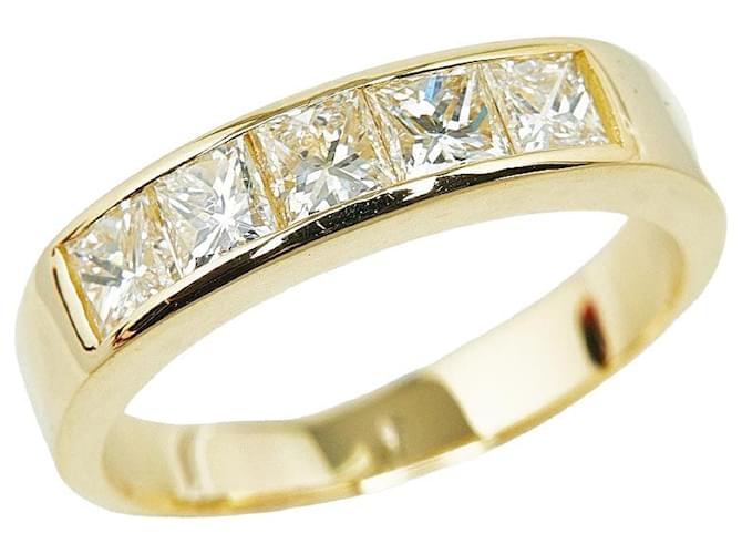 & Other Stories Anel de ouro amarelo K18YG com diamante de 1,10 ct em excelente estado Dourado Metal  ref.1436480