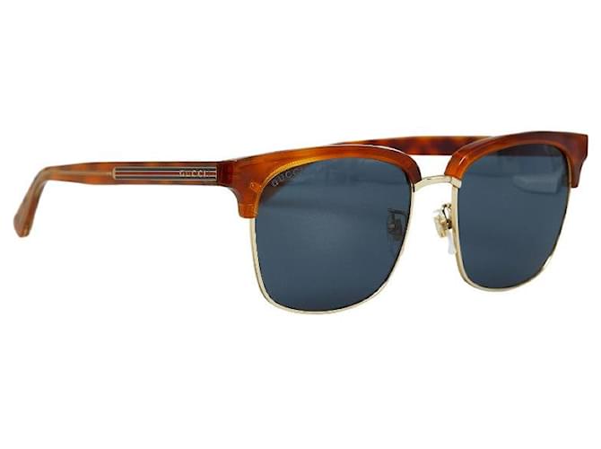 Gucci GG0382Lunettes de soleil en plastique S 56□18-145 en très bon état général Marron  ref.1436498