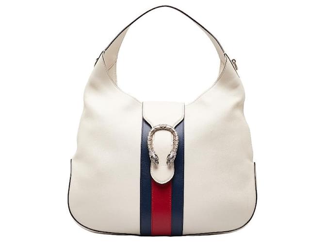 Gucci Dionysus Leather Shoulder Bag 446687 in Good Condition White  ref.1436603