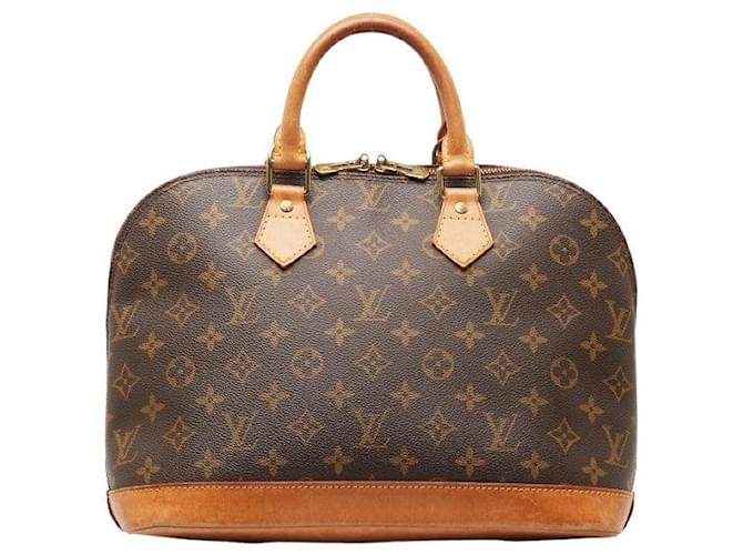 Borsa a mano Louis Vuitton Monogram Alma PM M51130 in pelle PVC marrone in ottime condizioni Plastica  ref.1436612