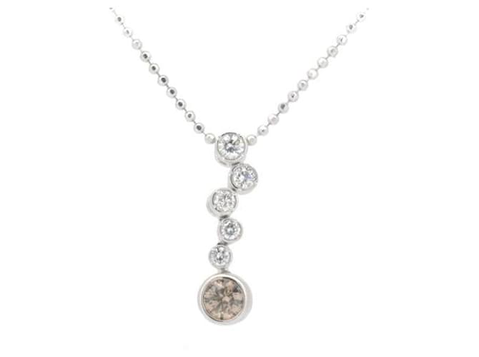 & Other Stories Collar de diamantes Kashikey Bezel PT900/PT850 Platino 0.31ct 0.20ct en excelente estado Metal  ref.1436722