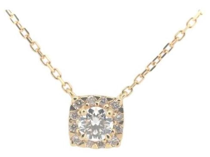 & Other Stories Vendome Aoyama Diamond Necklace 0.27ct K18YG Yellow Gold in Great Condition Golden Metal  ref.1436740