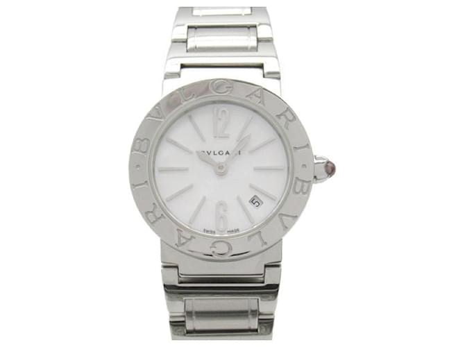 Bulgari Bvlgari BVLGARI BBL26S Reloj de pulsera de acero inoxidable para damas con esfera de concha blanca Metal Otro BBL26S en excelente estado  ref.1436769