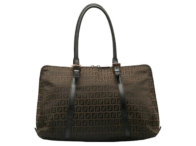 Fendi Zucchino Canvas Tote Bag 8BN003 Cloth  ref.1436840