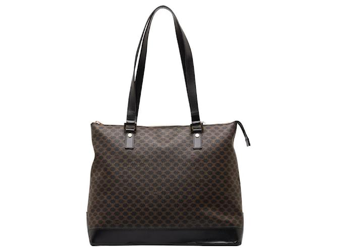 Céline Borsa tote in pelle PVC Celine Macadam in ottime condizioni Nero Plastica  ref.1436844