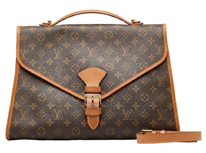 Bolsa Louis Vuitton Monogram Beverly M51120 em couro PVC marrom em boas condições Plástico  ref.1436972