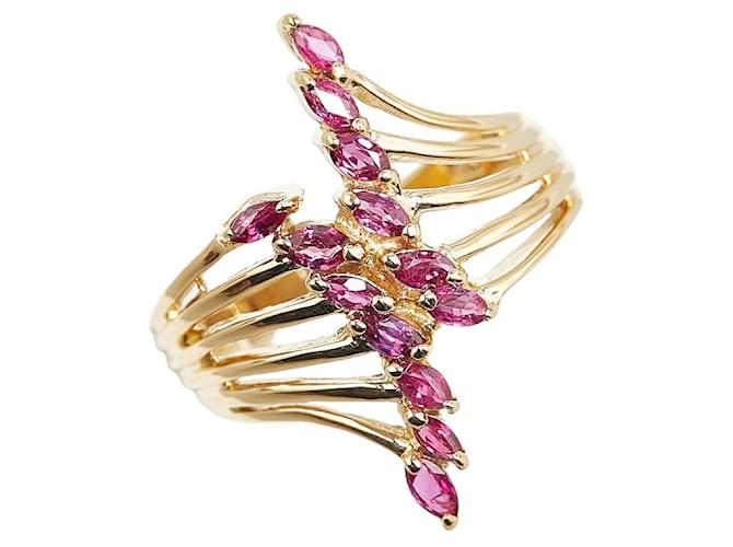 & Other Stories K18YG Yellow Gold Ruby Ring 11.5 in Excellent Condition Golden Metal  ref.1436995