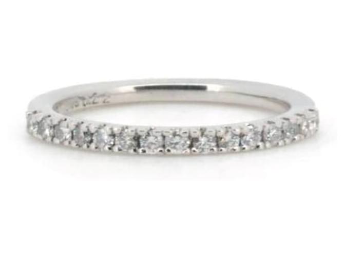 & Other Stories Pre-owned K18WG Diamond Half Eternity Ring 0.22ct Size 9 in Great Condition White Metal  ref.1437076