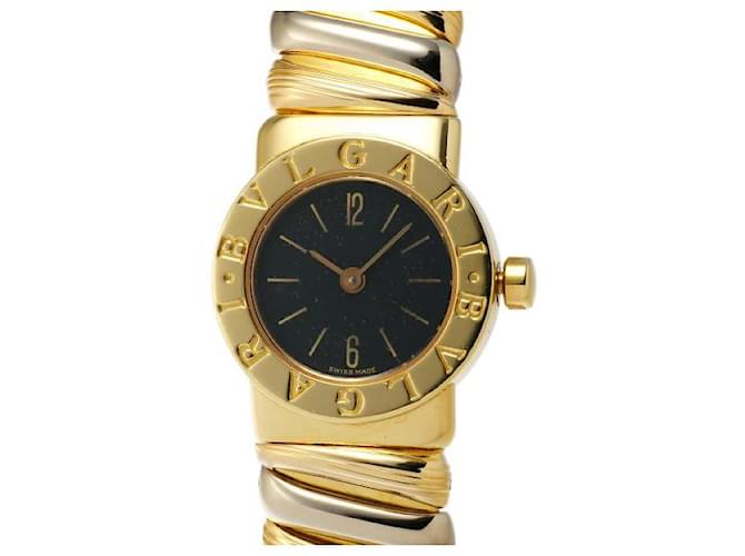 Bulgari Bvlgari Bvlgari Tubogas Monte Carlo Ladies Watch BB192T Stainless Steel K18 Gold in Gold Pre owned BB192T in Good condition ref.1437165 Joli Closet