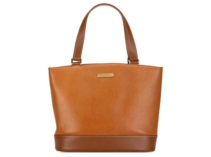 Bolsa de couro Nova Check Shadow Horse da Burberry em muito bom estado Marrom  ref.1437429