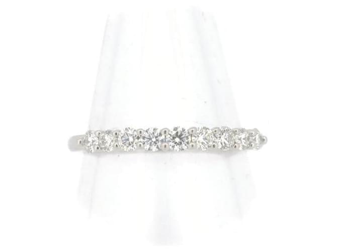 & Other Stories Pre-owned PT950 Platinum Diamond Half Eternity Ring 0.40ct Size 11 in Great Condition Metal  ref.1437520