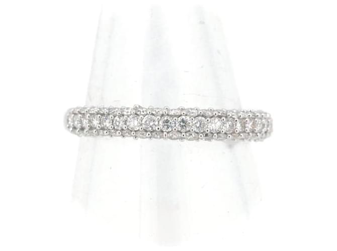 & Other Stories Pre-owned K18WG Diamond Pavé Ring 0.60ct Size 13 in Great Condition White Metal  ref.1437521