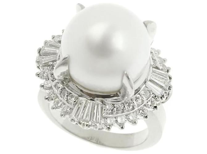 Other jewelry & Other Stories Platinum Pt900 Ring with Pearl and 