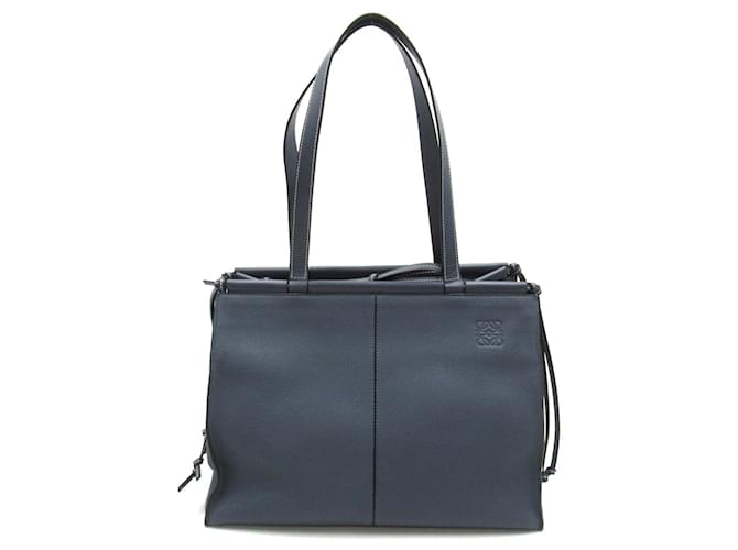 Sac à main en cuir Loewe Cushion Tote Small 309.12AA93 en excellent état Bleu  ref.1437583