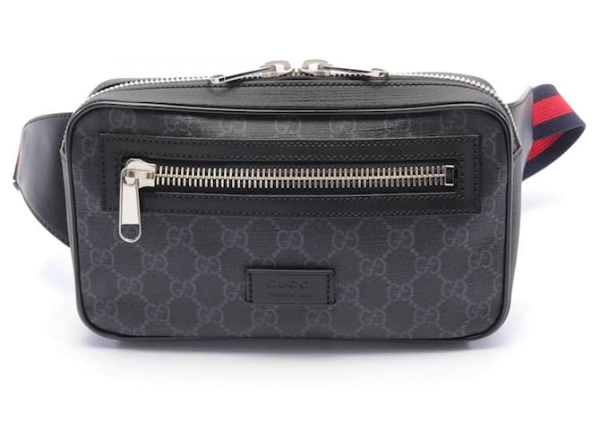 Belt bag Gucci GG Supreme in tela 474293 in ottime condizioni Nero  ref.1437624