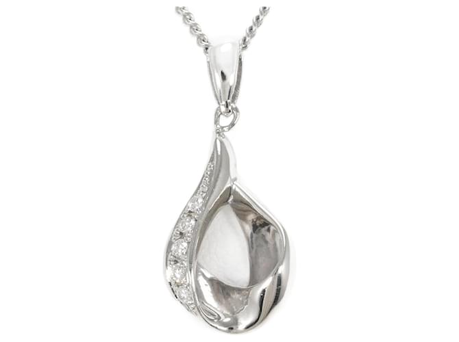 Other jewelry & Other Stories PT900 Platinum PT850 Necklace Diamond in Pristine Condition Silvery  ref.1437674