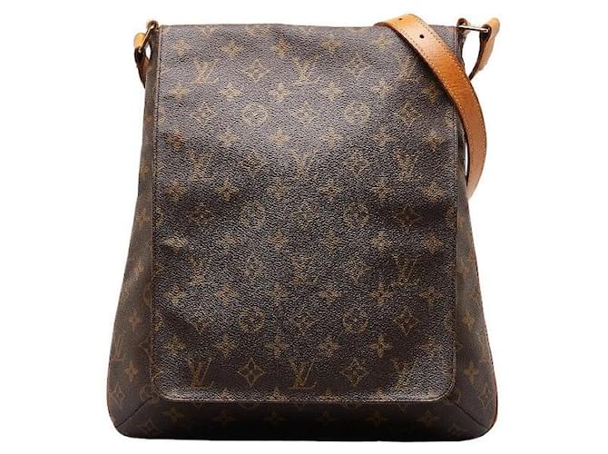 Sac à épaule Louis Vuitton Monogram Musette M51256 en cuir PVC marron en très bon état Plastique  ref.1437836